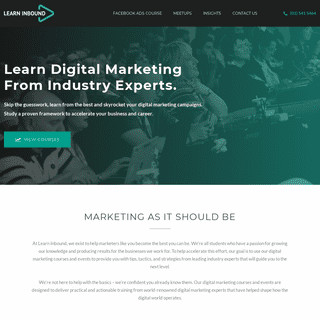 Learn Inbound - Online Digital Marketing Courses, Training & Events
