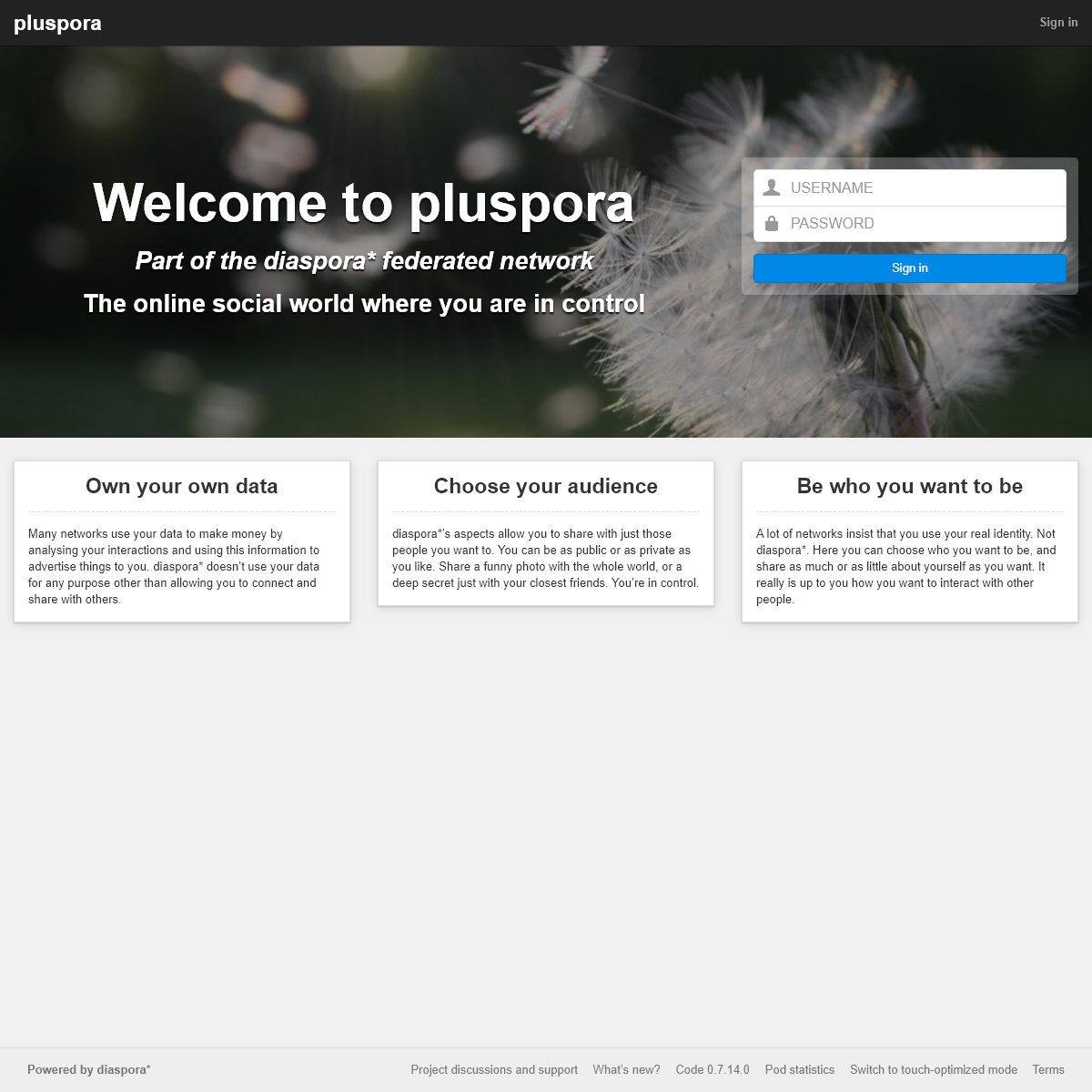 A complete backup of pluspora.com