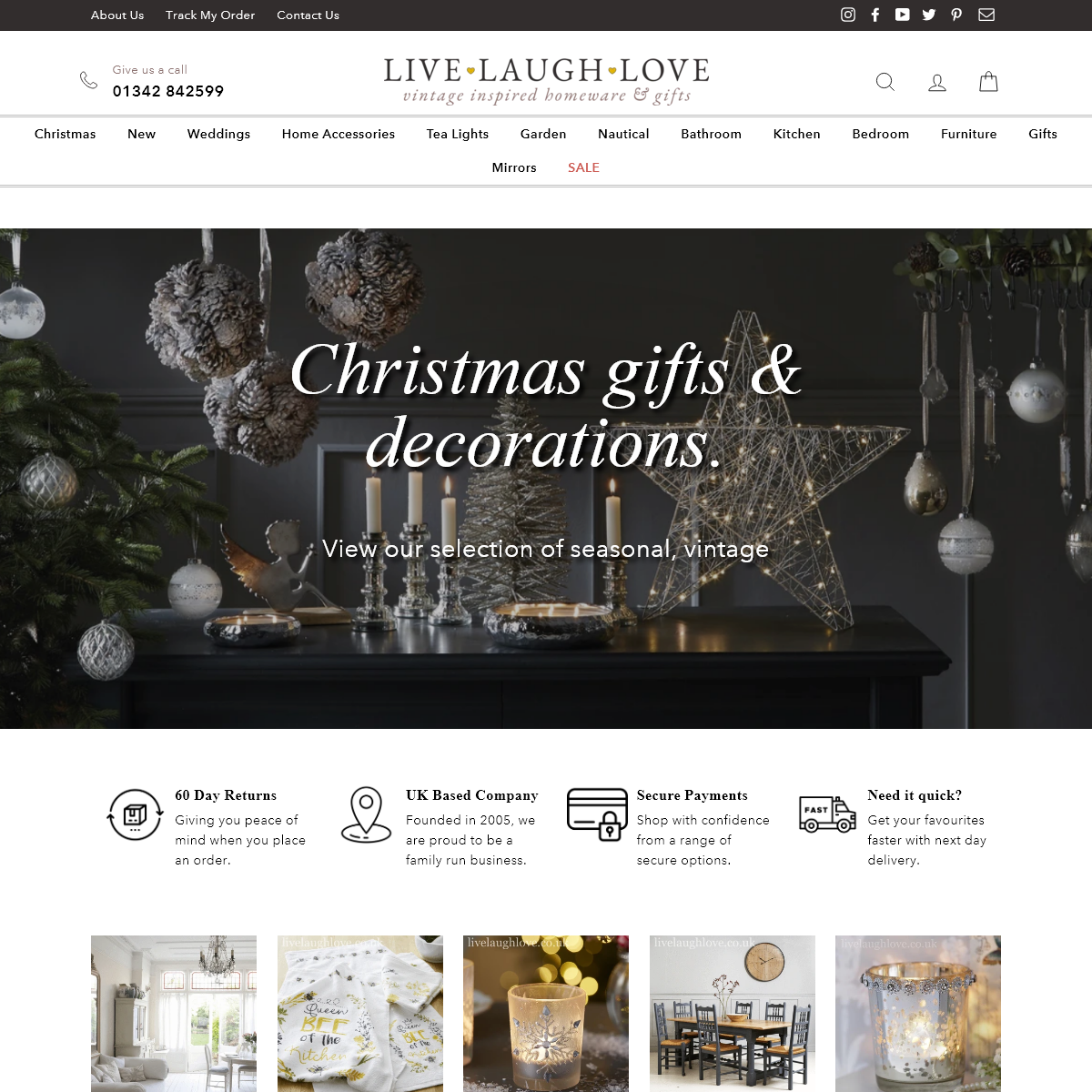 Live Laugh Love - Shabby Chic Gifts, Country Accessories â€“ LIVE LAUGH LOVE LIMITED