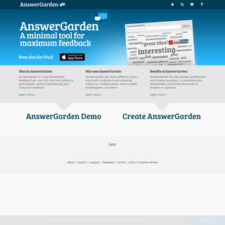 A complete backup of answergarden.ch