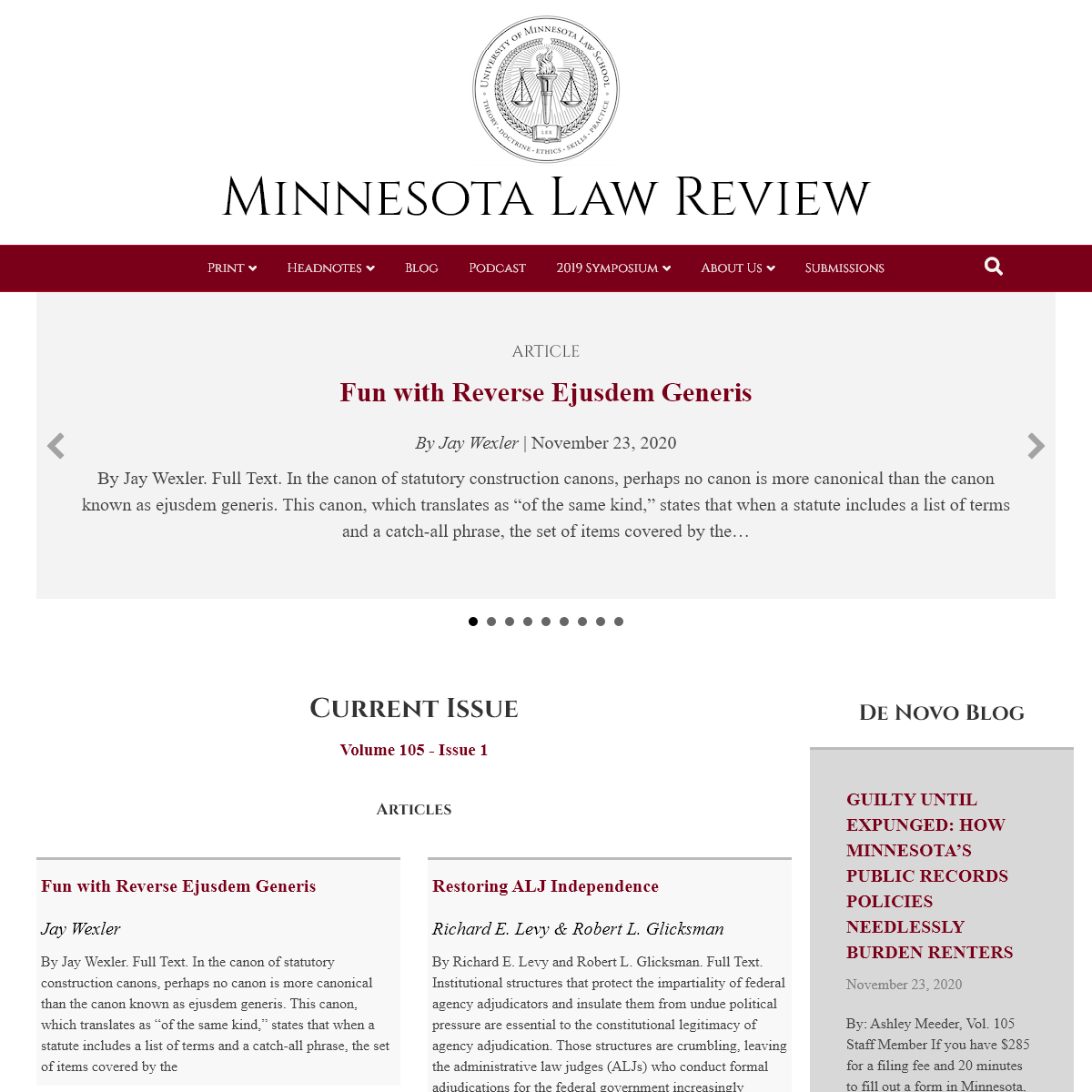 A complete backup of minnesotalawreview.org