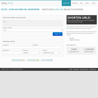 Create short url - 5x.to - your ad-free URL Shortener â†’