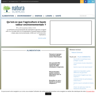 A complete backup of natura-sciences.com