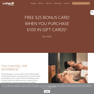Homepage - LaVida Massage - LaVida Massage