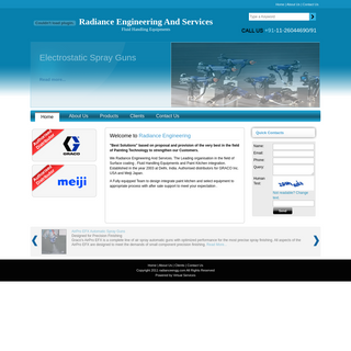 A complete backup of radianceengg.com