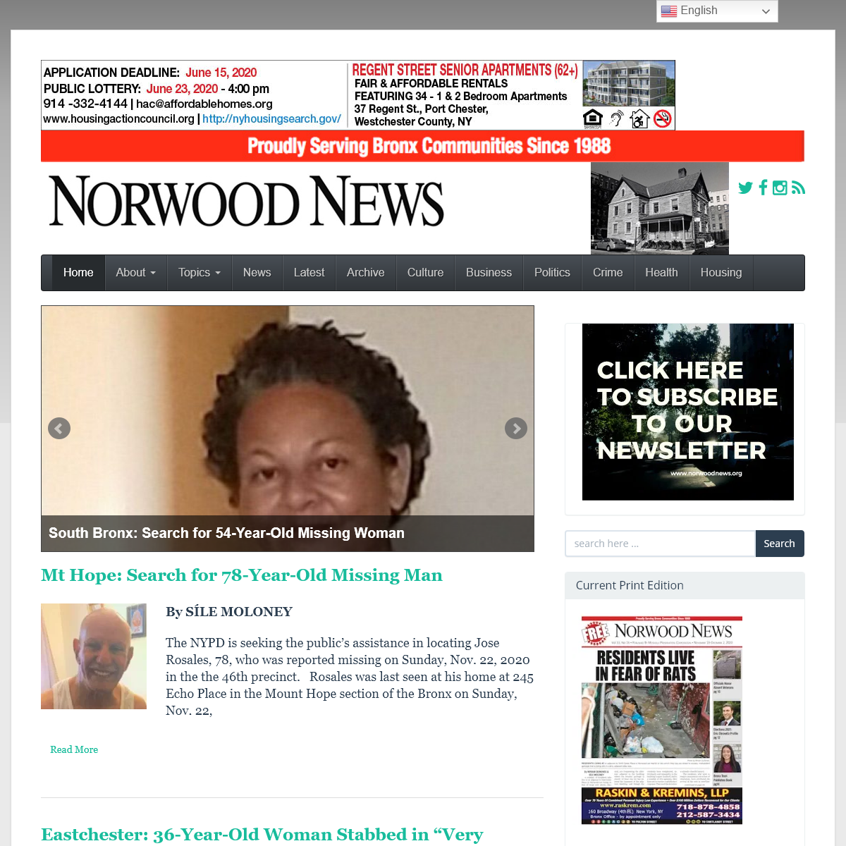A complete backup of norwoodnews.org