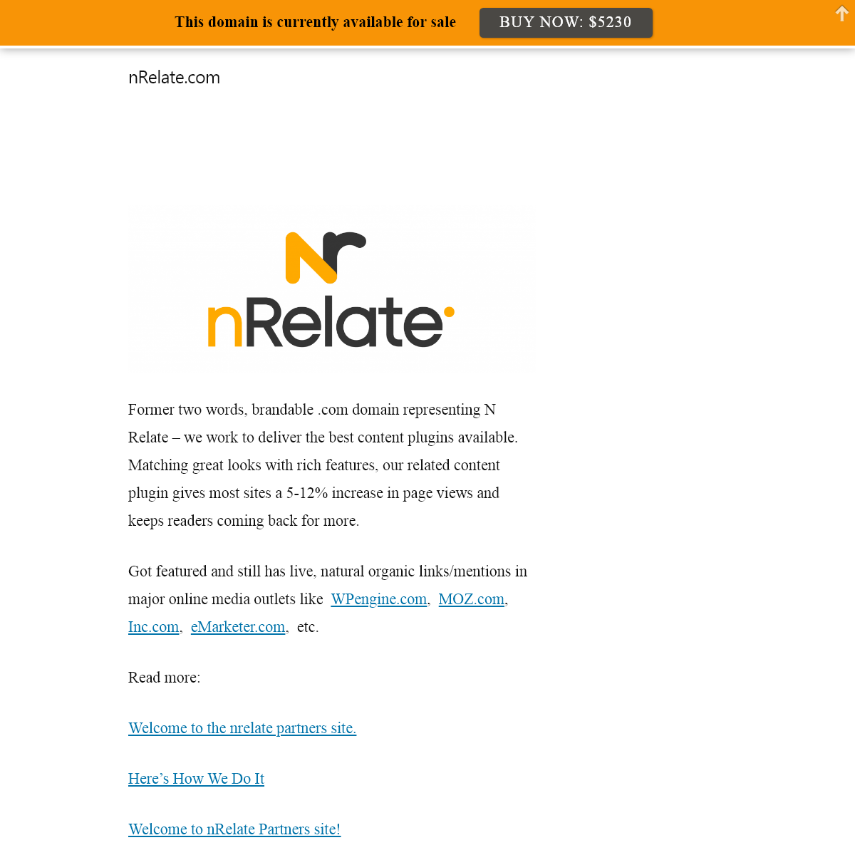 A complete backup of nrelate.com