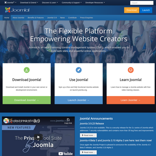 Joomla Content Management System (CMS) - try it for free!