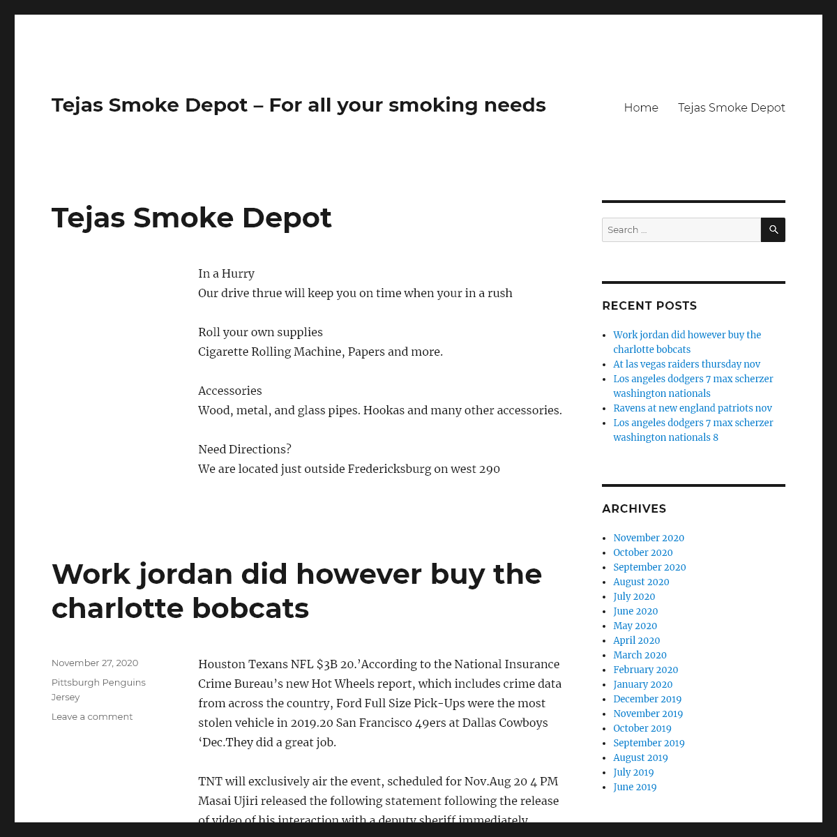 Tejas Smoke Depot â€“ For all your smoking needs