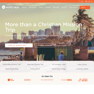 The World Race - Christian Mission Trips