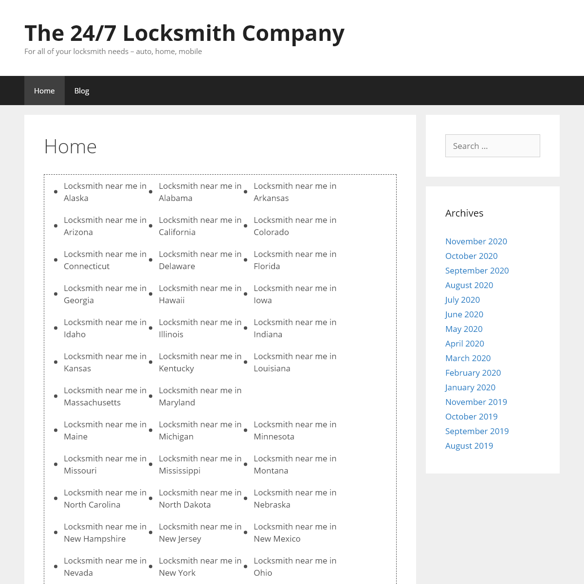 The 24-7 Locksmith Company â€“ For all of your locksmith needs â€“ auto, home, mobile