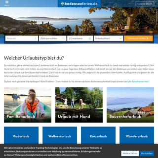 Ferien & Urlaub am Bodensee - bodenseeferien.de
