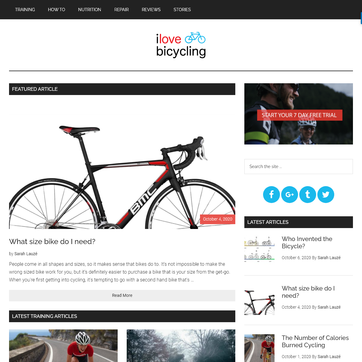 A complete backup of ilovebicycling.com
