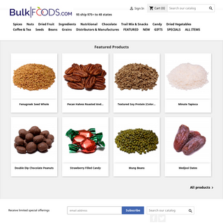 A complete backup of bulkfoods.com