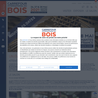 27, 28 & 29 mai 2020 Ã  Nantes, France - Carrefour International du Bois