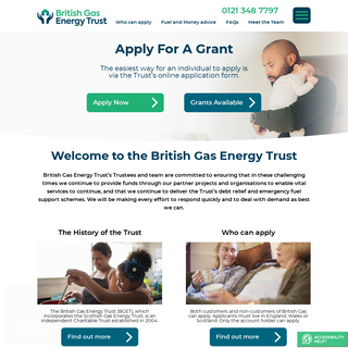 A complete backup of britishgasenergytrust.org.uk