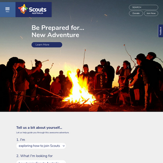 A complete backup of scouts.com.au
