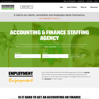 Accounting & Financial Staffing Agencies & Jobs - Accounting Principals