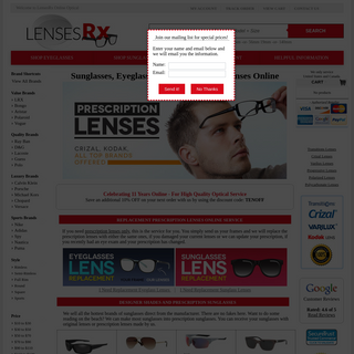 A complete backup of lensesrx.com