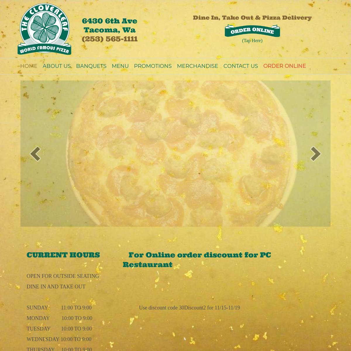 A complete backup of cloverleafpizza.com