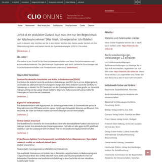 A complete backup of clio-online.de