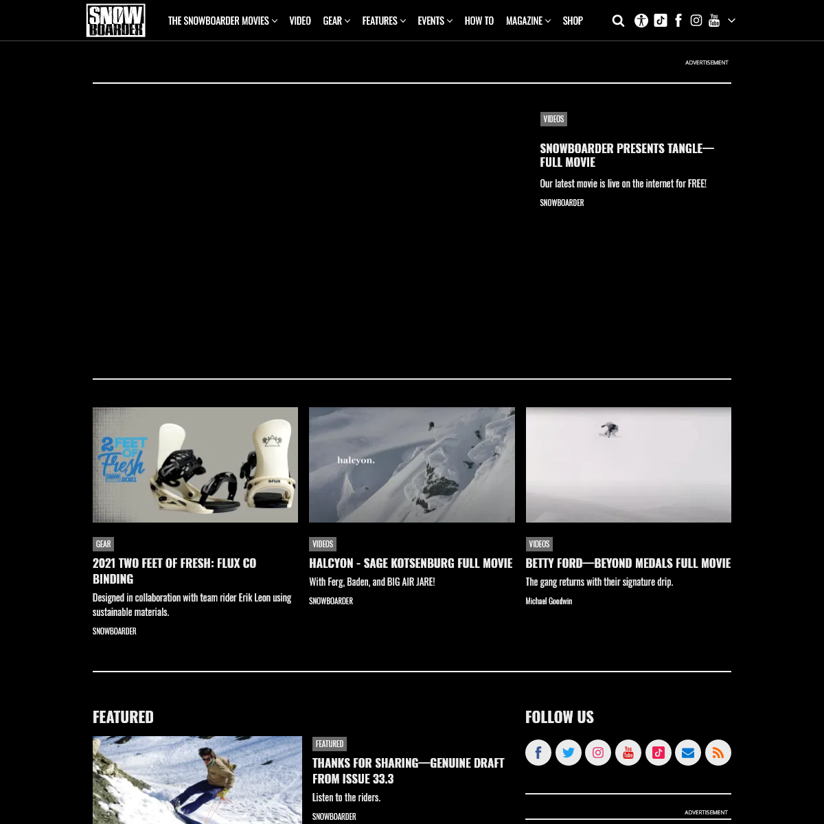 A complete backup of snowboarder.com