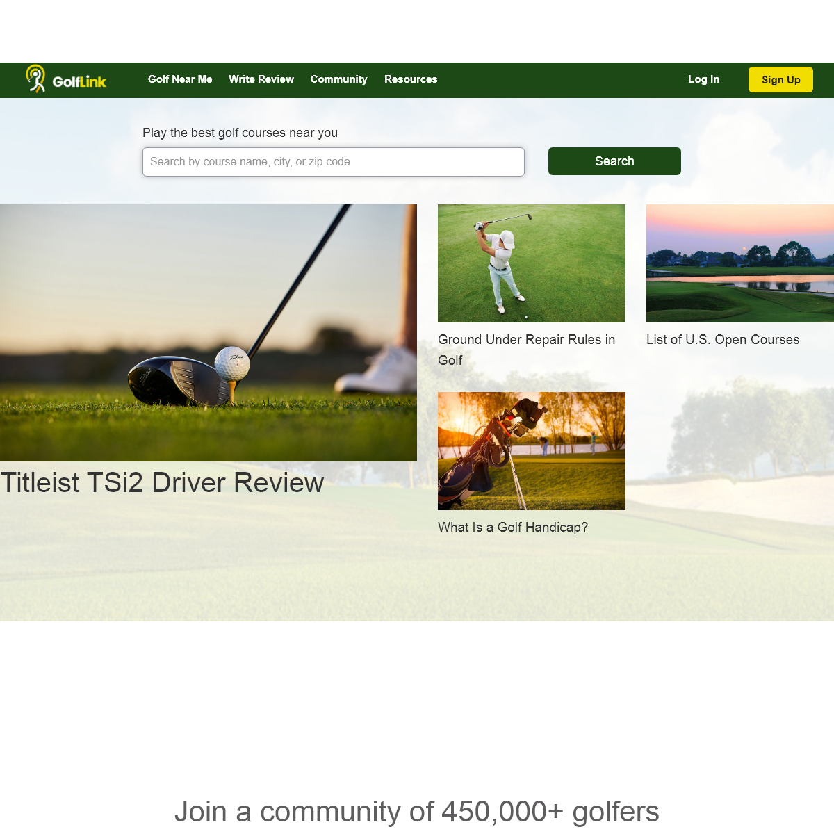 A complete backup of golflink.com