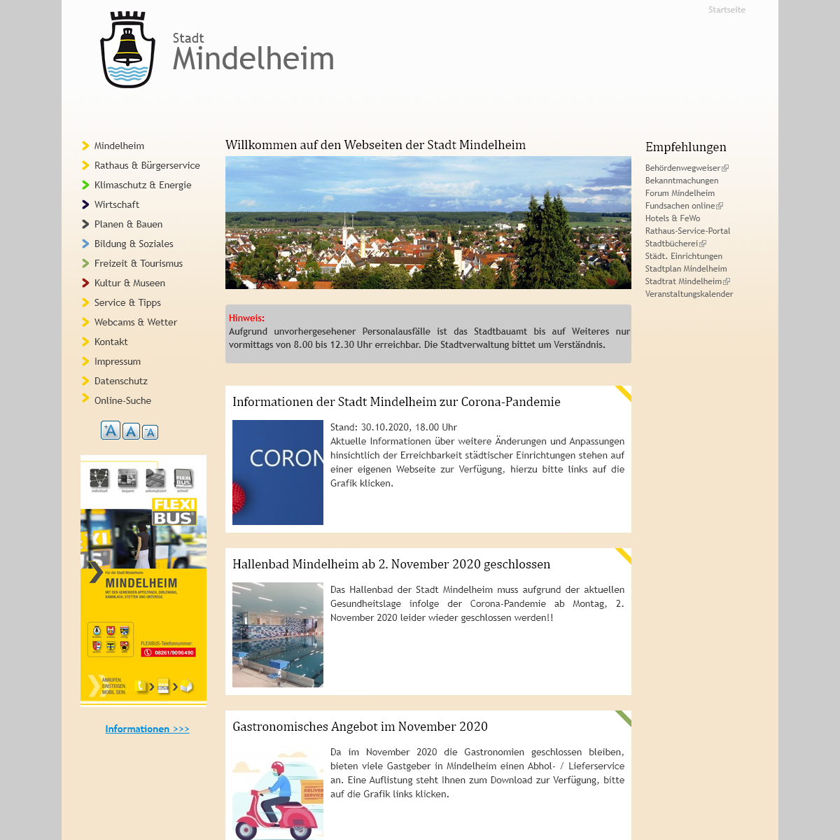 A complete backup of mindelheim.de