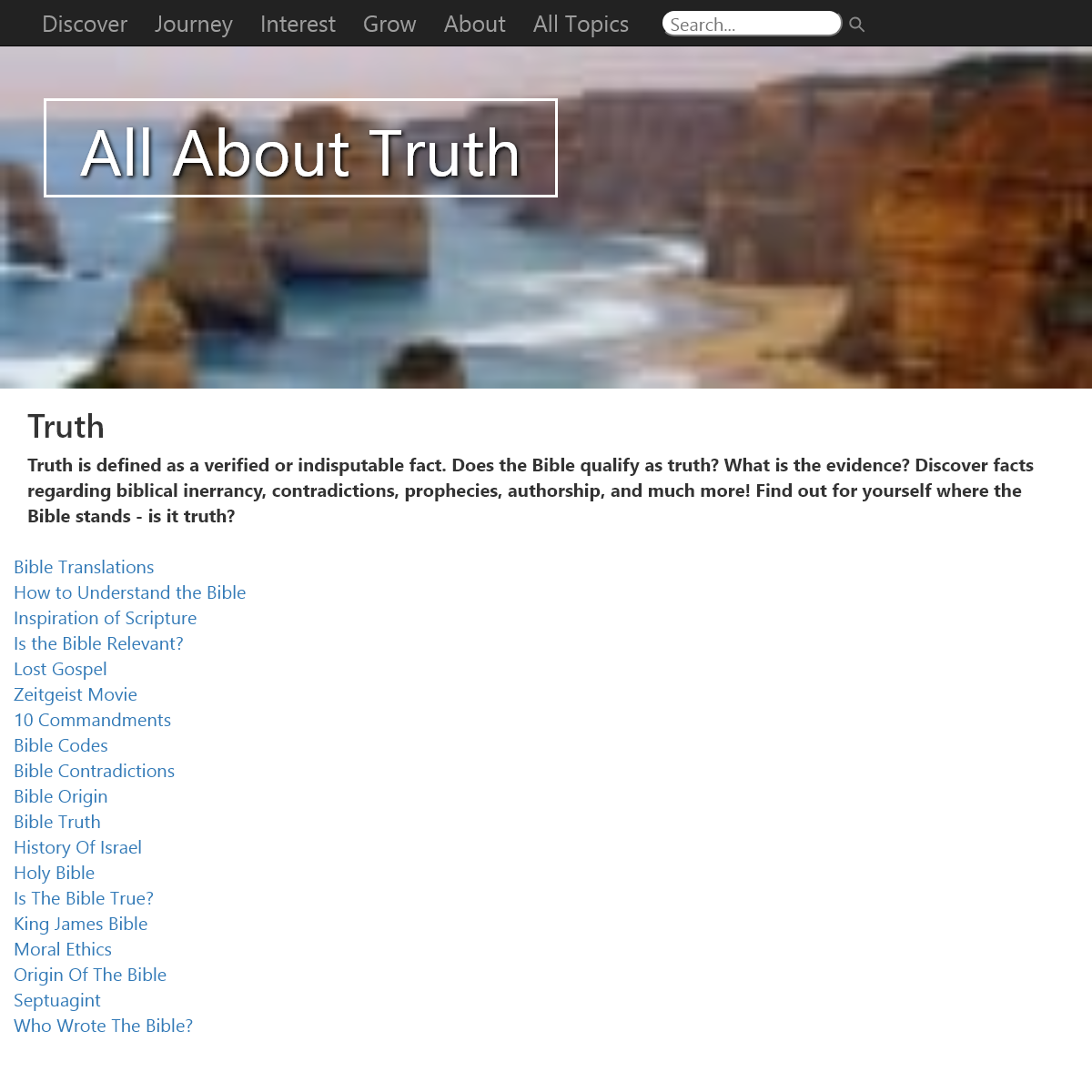 Truth - AllAboutTruth.org
