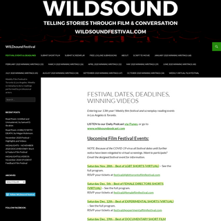 A complete backup of wildsound-filmmaking-feedback-events.com