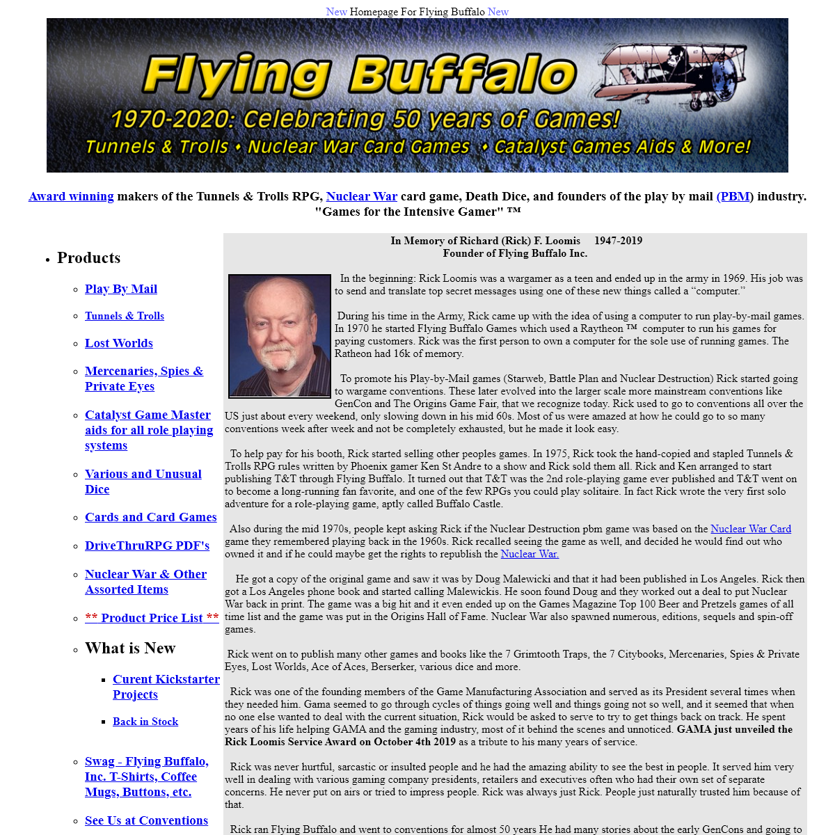 A complete backup of flyingbuffalo.com