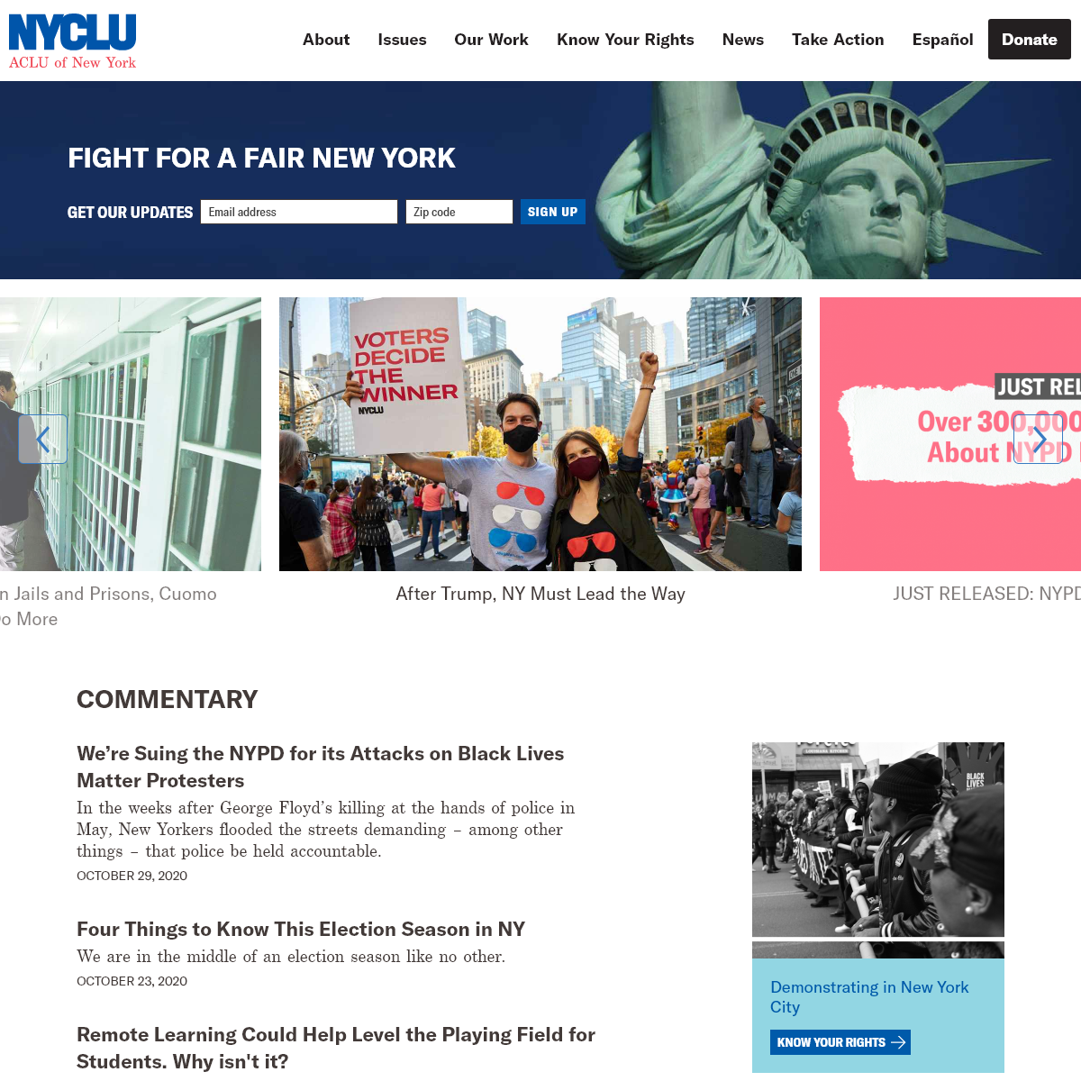 A complete backup of nyclu.org