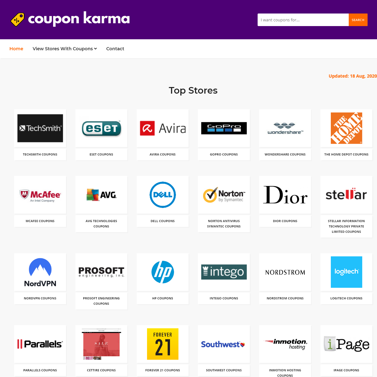 A complete backup of couponkarma.com