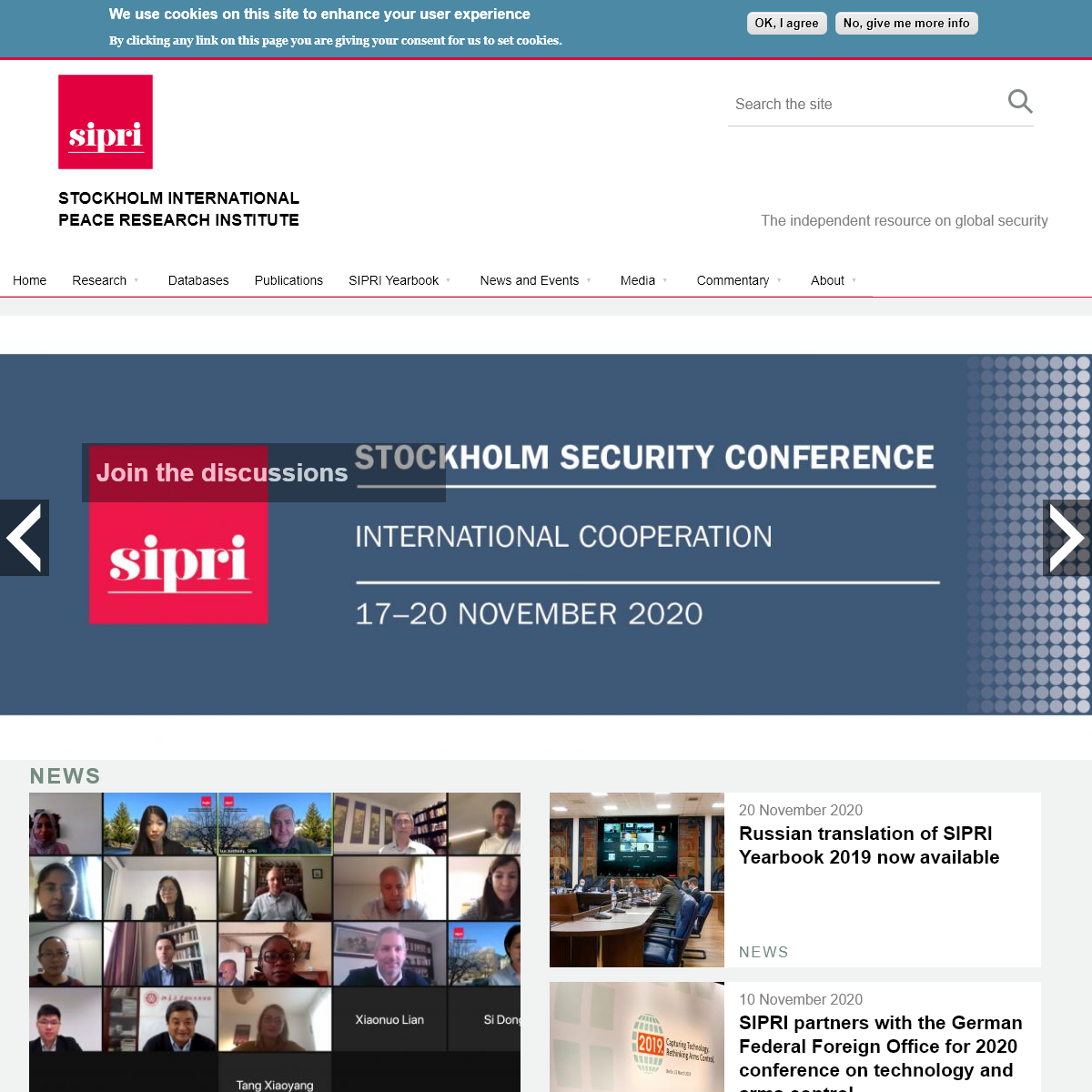 A complete backup of sipri.org