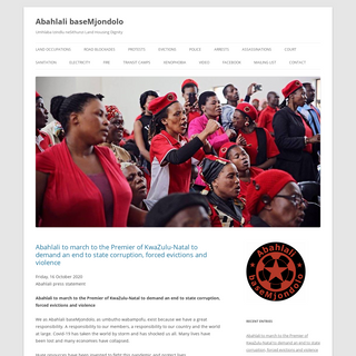 A complete backup of abahlali.org
