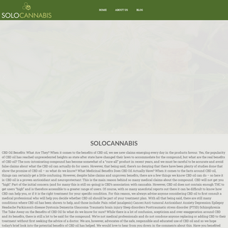 A complete backup of solocannabis.net