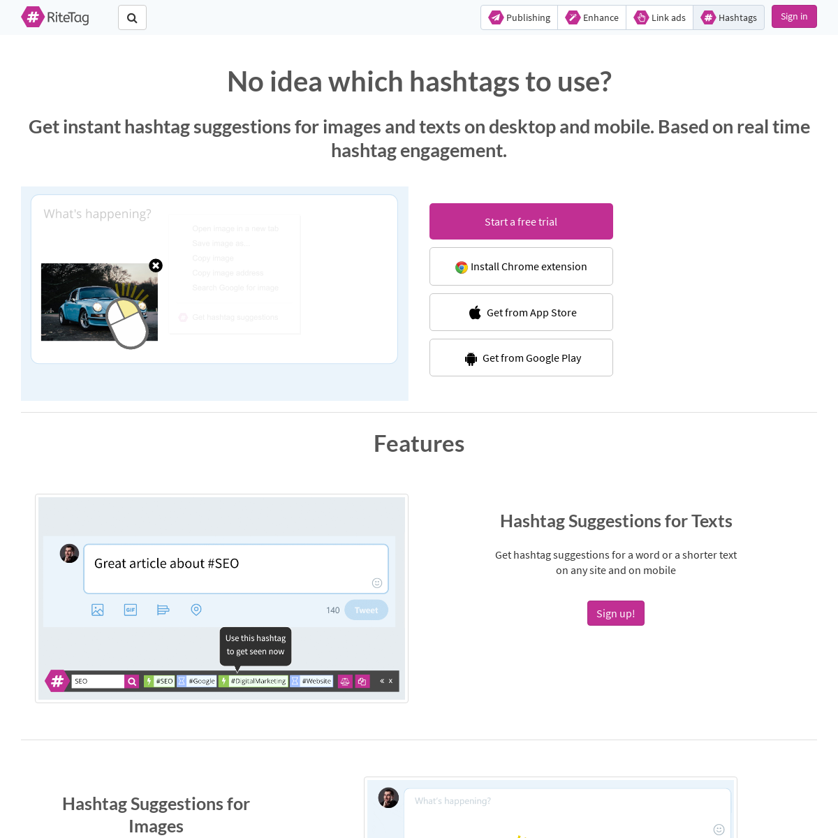 RiteTag- Find the best hashtags