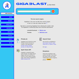 A complete backup of gigablast.com