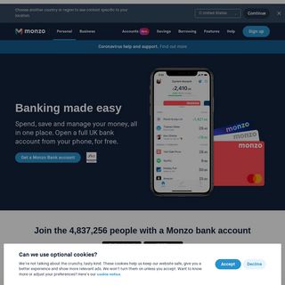 A complete backup of monzo.com