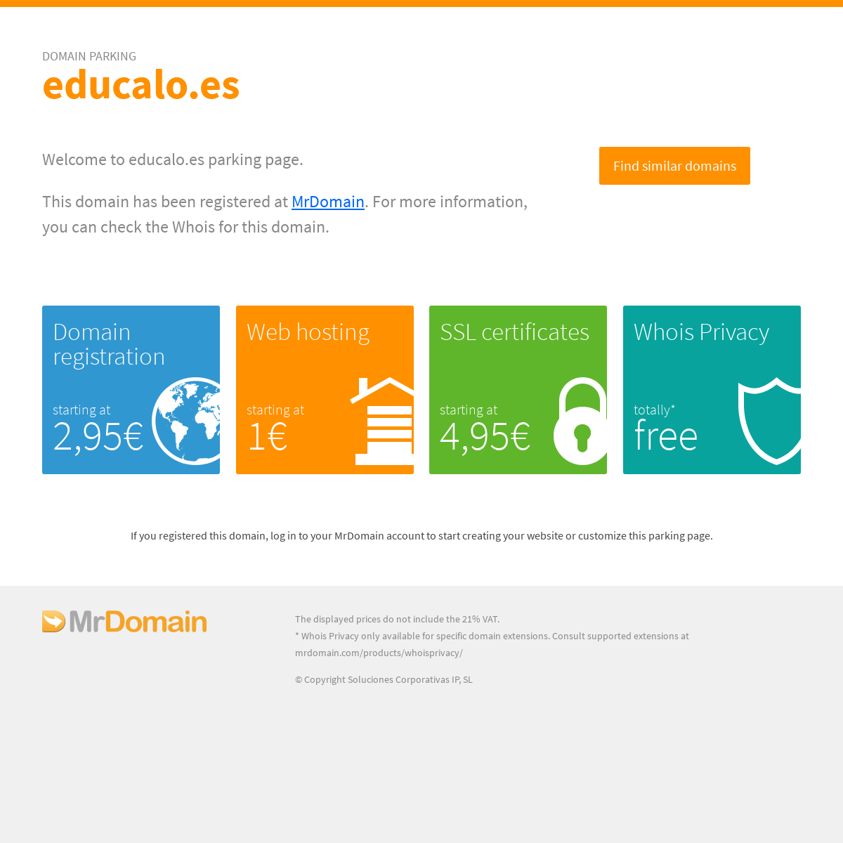 A complete backup of educalo.es