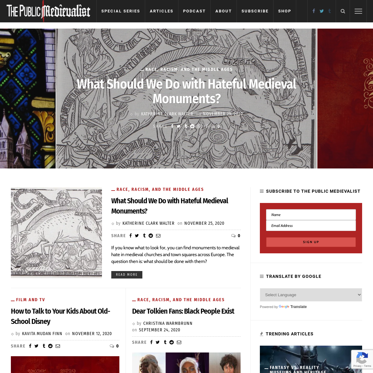 A complete backup of publicmedievalist.com