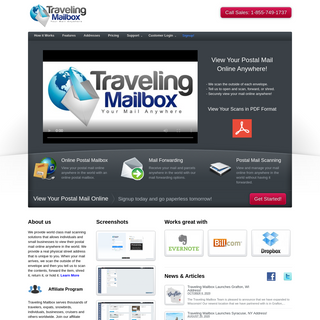 A complete backup of travelingmailbox.com