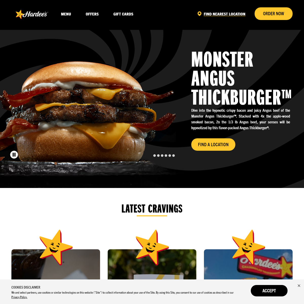 A complete backup of hardees.com