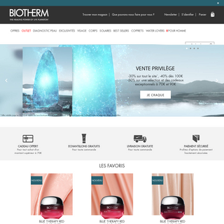 A complete backup of biotherm.fr