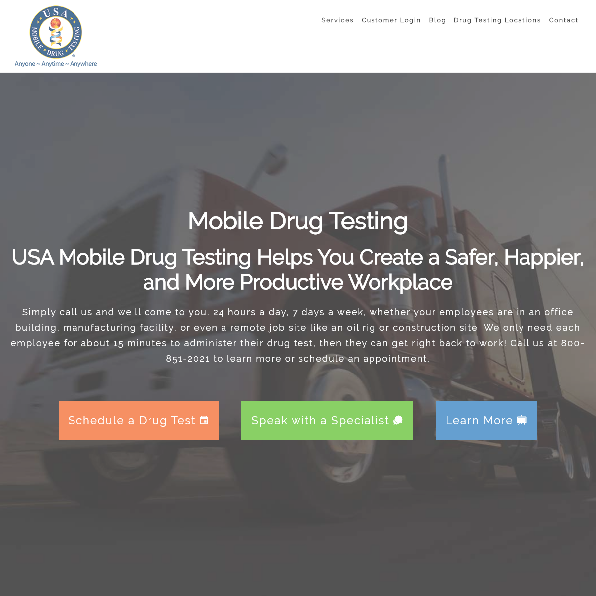 Drug Testing â€” Anytime, Anywhere - USA Mobile Drug Testing
