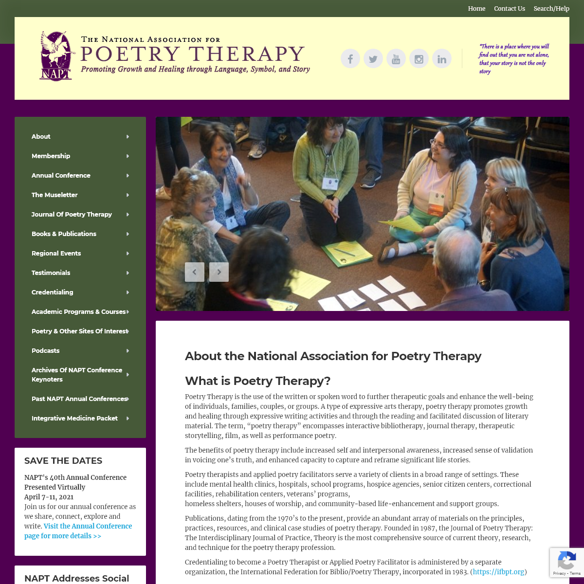 A complete backup of poetrytherapy.org