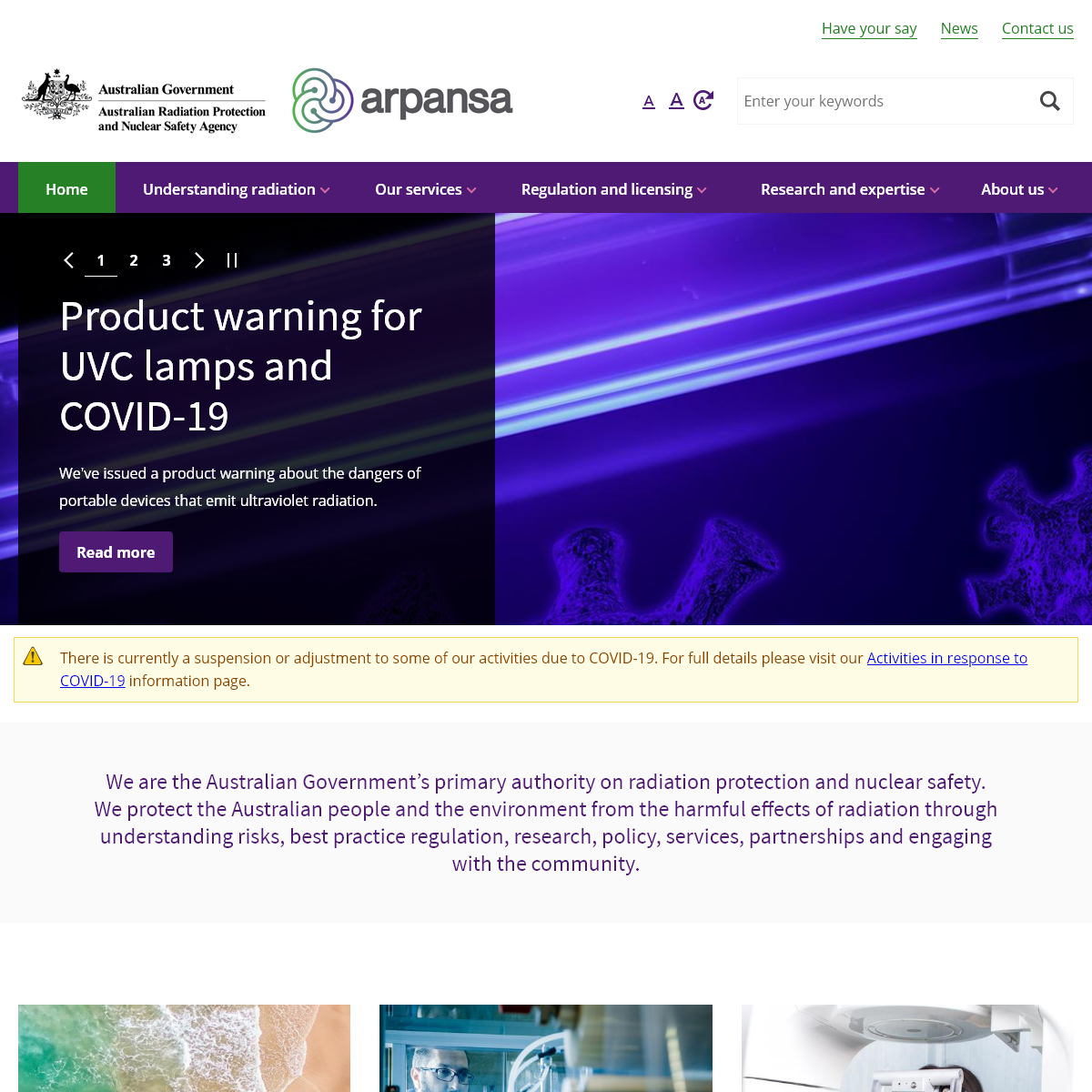 A complete backup of arpansa.gov.au