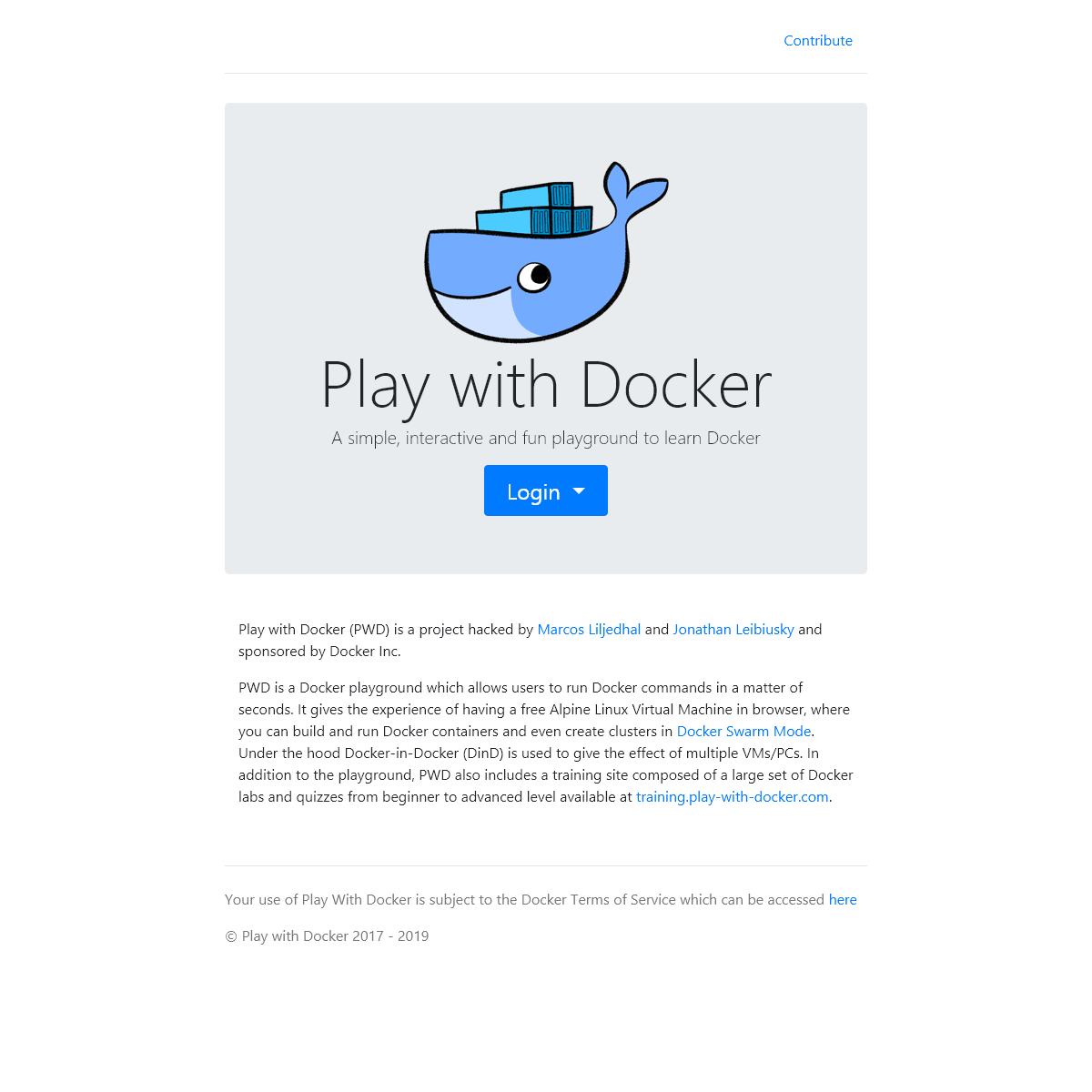 A complete backup of play-with-docker.com