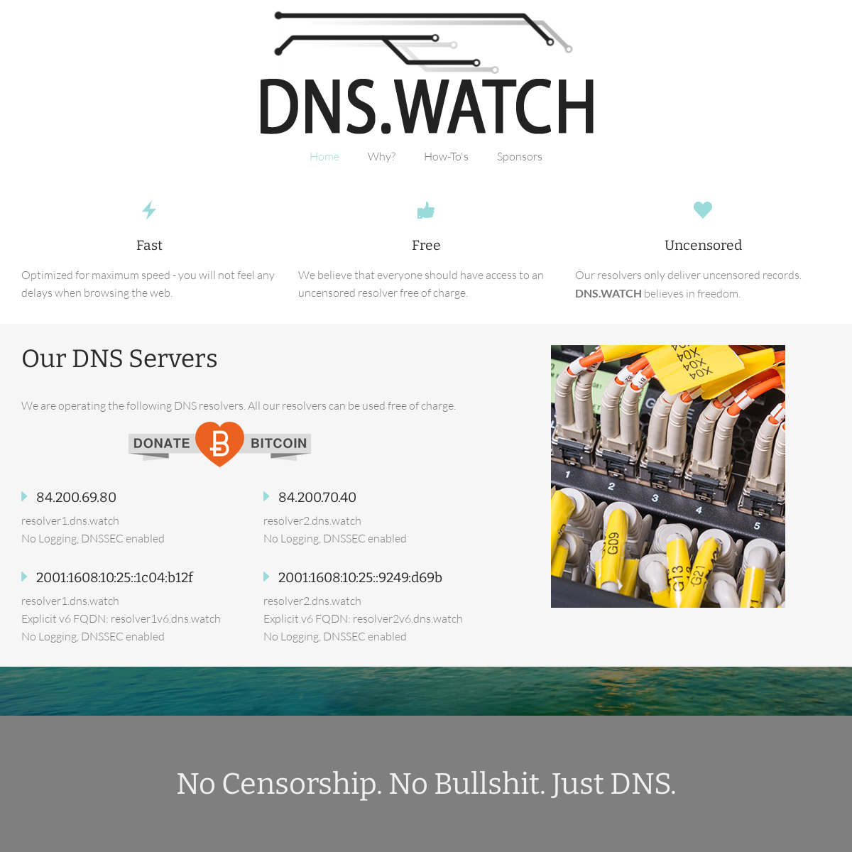 A complete backup of dns.watch
