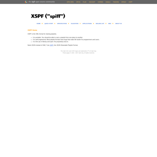 A complete backup of xspf.org